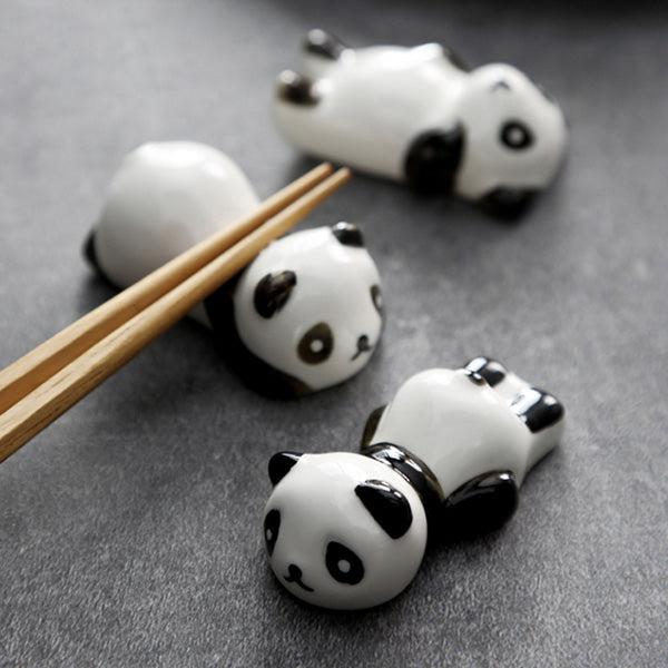Keramischer Panda Pinsel Essstäbchenhalter | Karnz