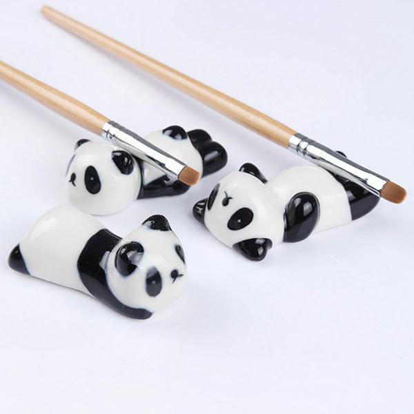 Keramischer Panda Pinsel Essstäbchenhalter | Karnz