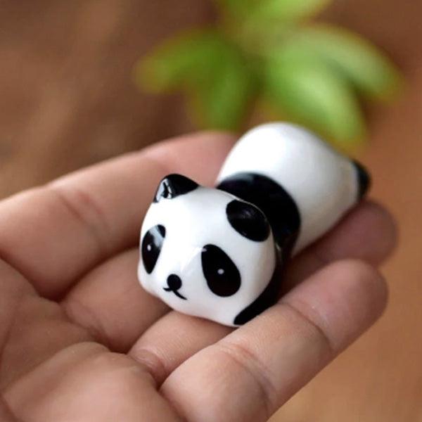 Keramischer Panda Pinsel Essstäbchenhalter | Karnz