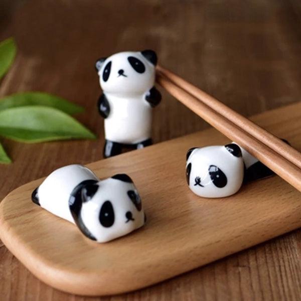 Keramischer Panda Pinsel Essstäbchenhalter | Karnz