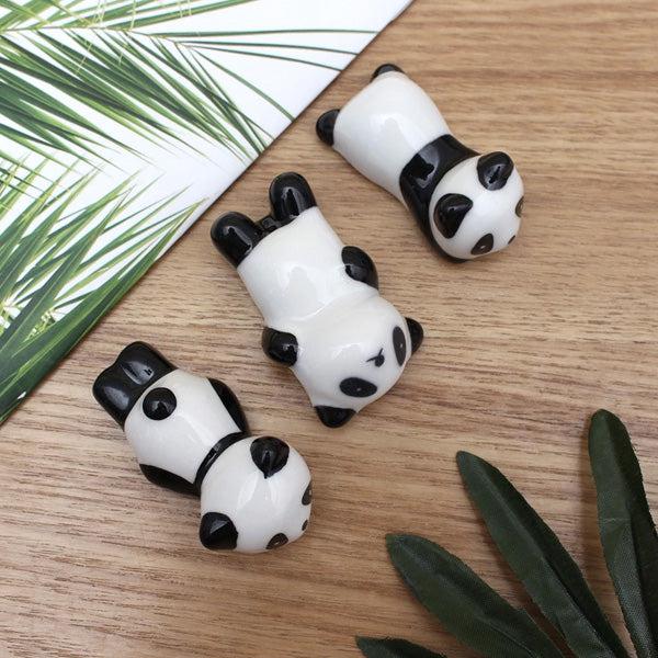 Keramischer Panda Pinsel Essstäbchenhalter | Karnz
