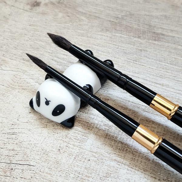 Keramischer Panda Pinsel Essstäbchenhalter | Karnz
