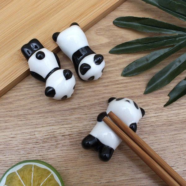 Keramischer Panda Pinsel Essstäbchenhalter | Karnz