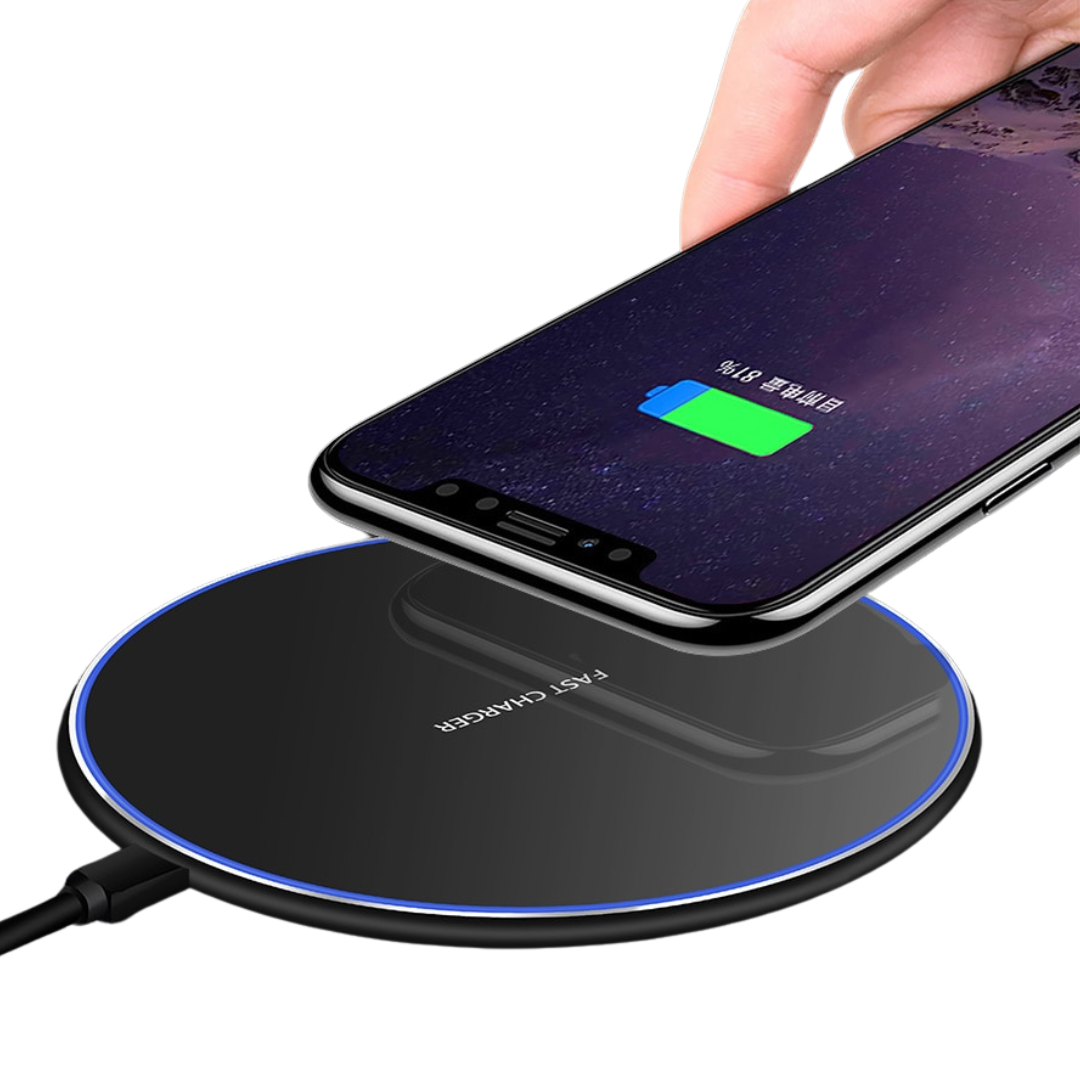 Karnz | 30W Schnelles kabelloses Ladepad | Premium USB C Ladekabel MagSafe Ladegerät für Apple iPhone, Samsung & Android - Fast Wireless Charging Pad