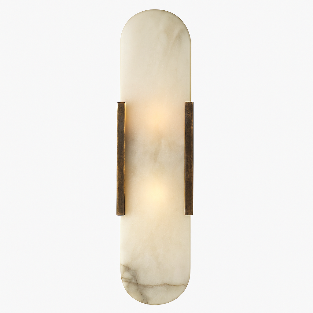 Moderne Marmor Nachttisch Wandleuchte - Elegante Wandarmatur | Karnz