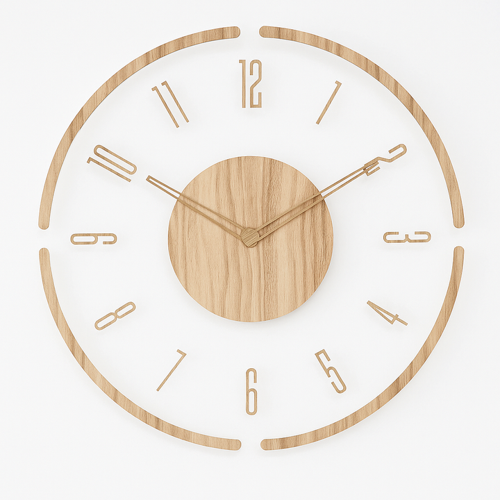 Nordische Holz-Wanduhr – Zeitlose Minimalismus | Karnz