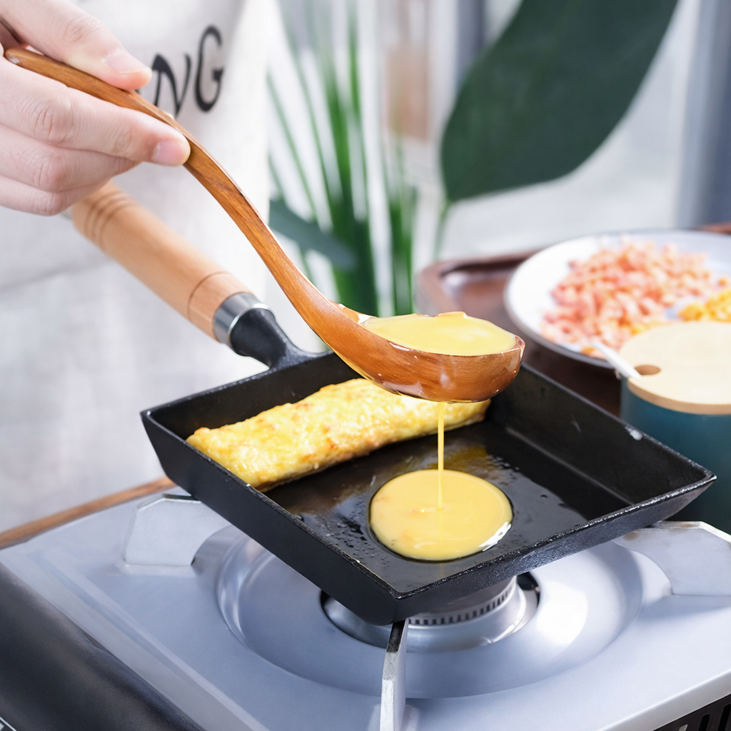 Japanische Gusseisen-Eierpfanne für Tamagoyaki | Karnz