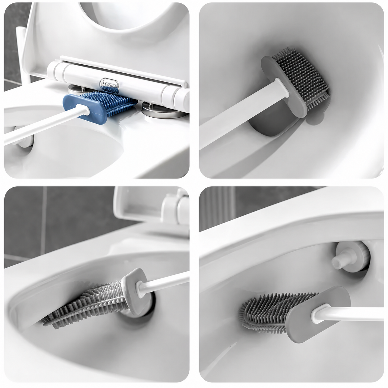 Silikon-Toilettenbürste mit Wandhalterung | Karnz