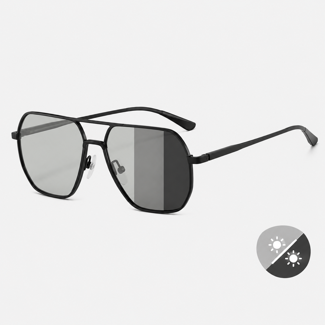 Unisex Sonnenbrille mit photochromen Gläsern | Karnz