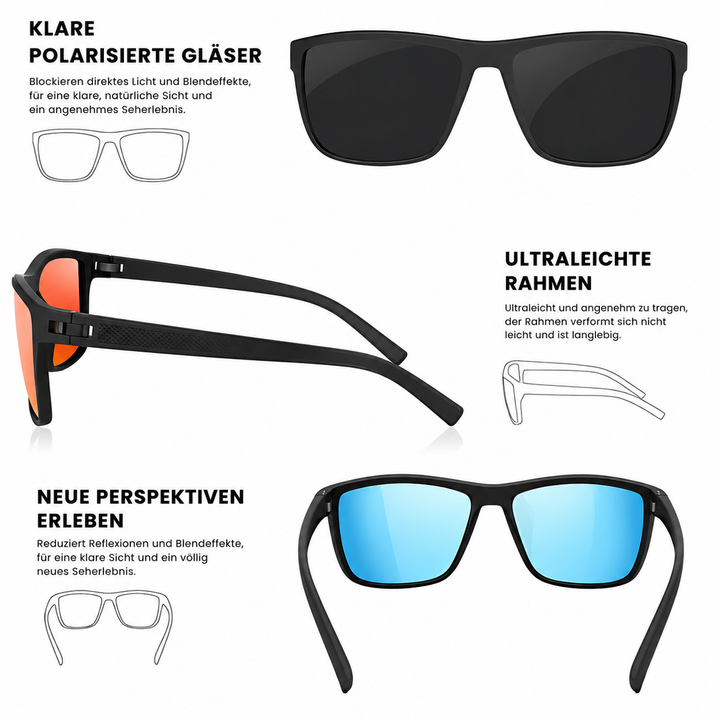 Polarisierte Sonnenbrillen 3er-Set UV400 | Karnz