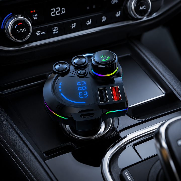Auto FM-Transmitter Bluetooth 5.3 Dual-USB | Karnz