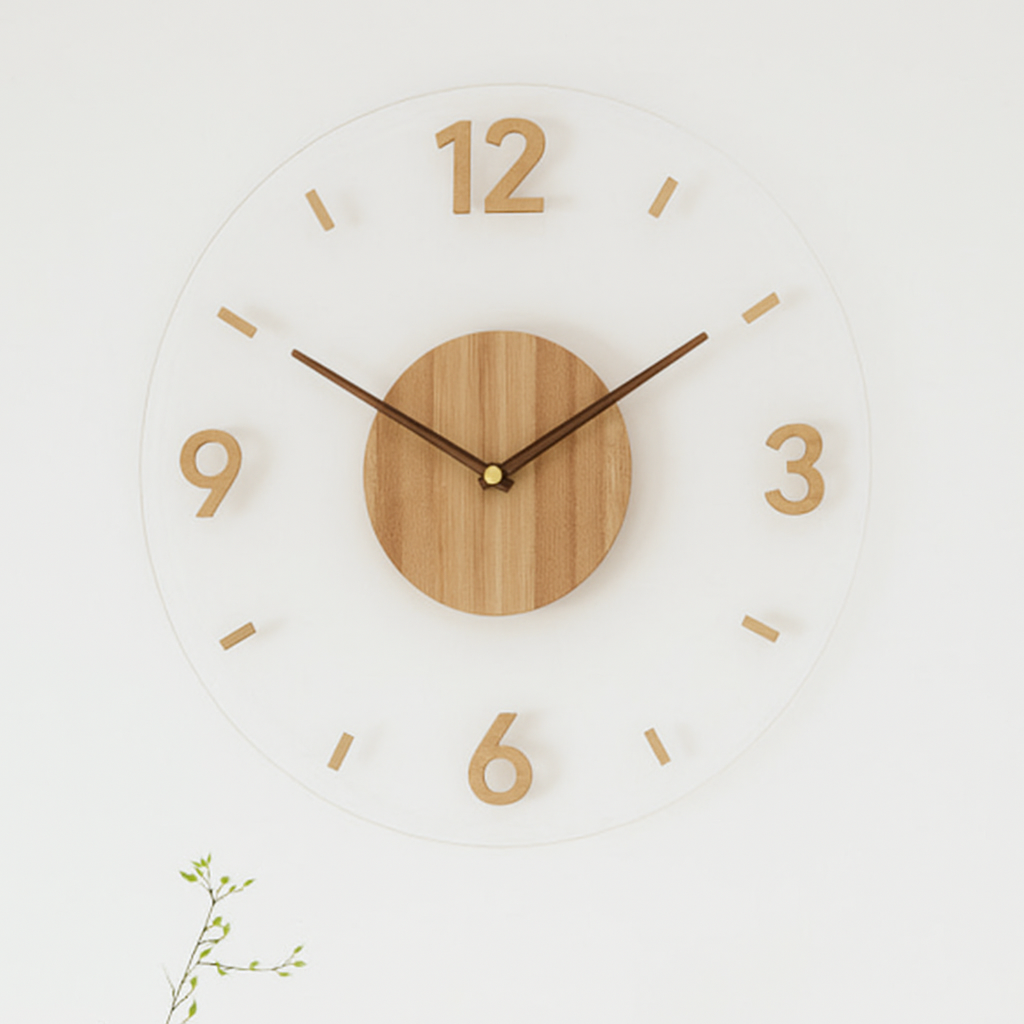 Nordische Holz-Wanduhr – Zeitlose Minimalismus | Karnz