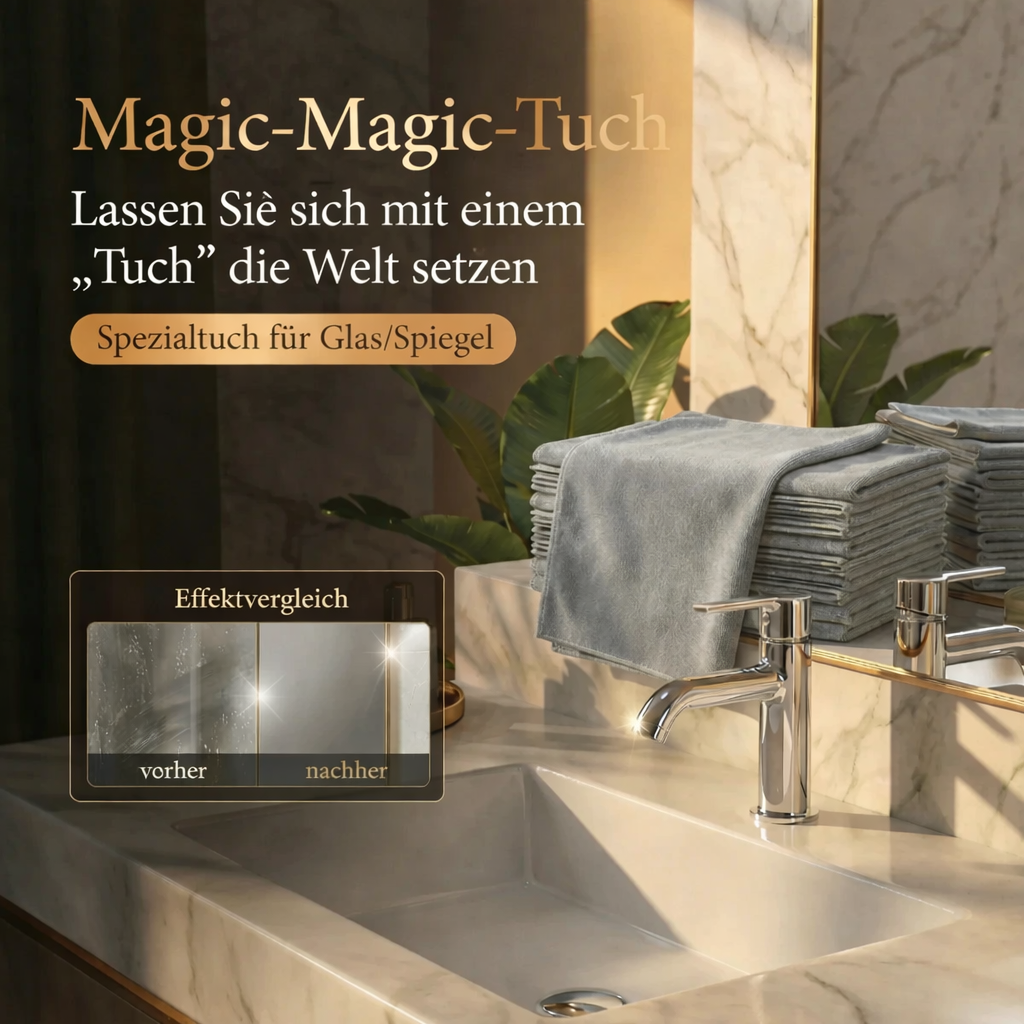 Mikrofaser Glasreinigungstücher 10er-Set | Karnz