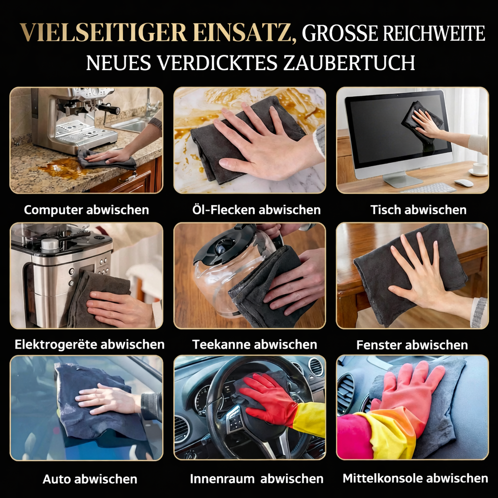Mikrofaser Glasreinigungstücher 10er-Set | Karnz