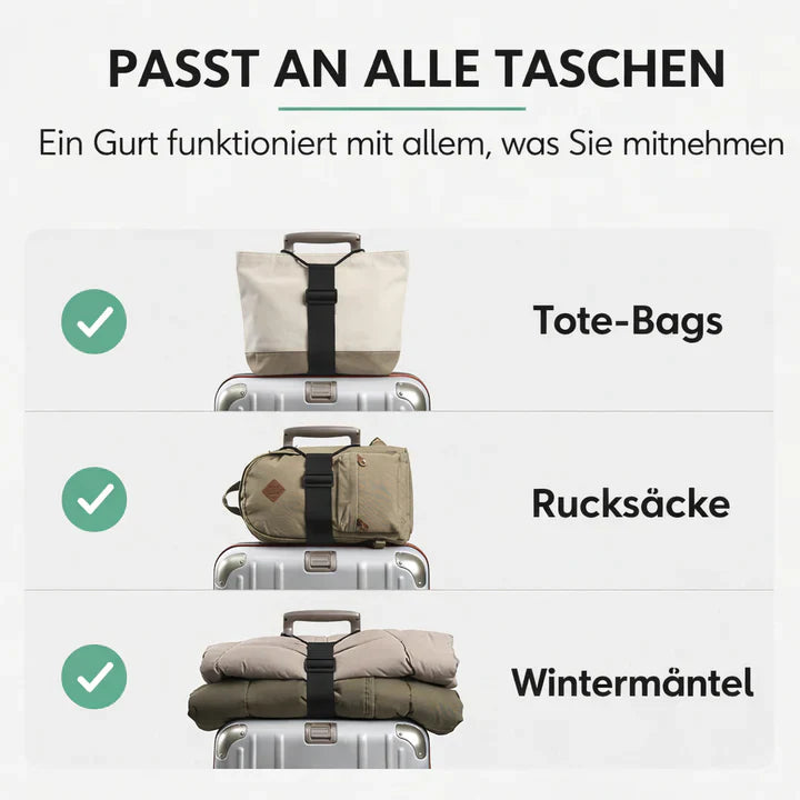 Kofferband mit Klickverschluss – Hände frei | Karnz