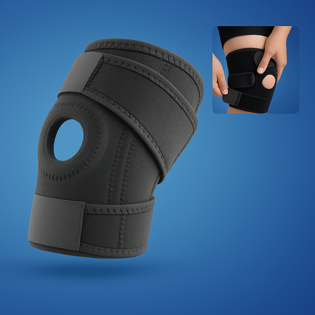 ProFlex Kniebandage mit verstellbarem Druck | zur Schmerzlinderung - Verletzungsrehabilitation - Arthritis und Sports Stabilität Karnz