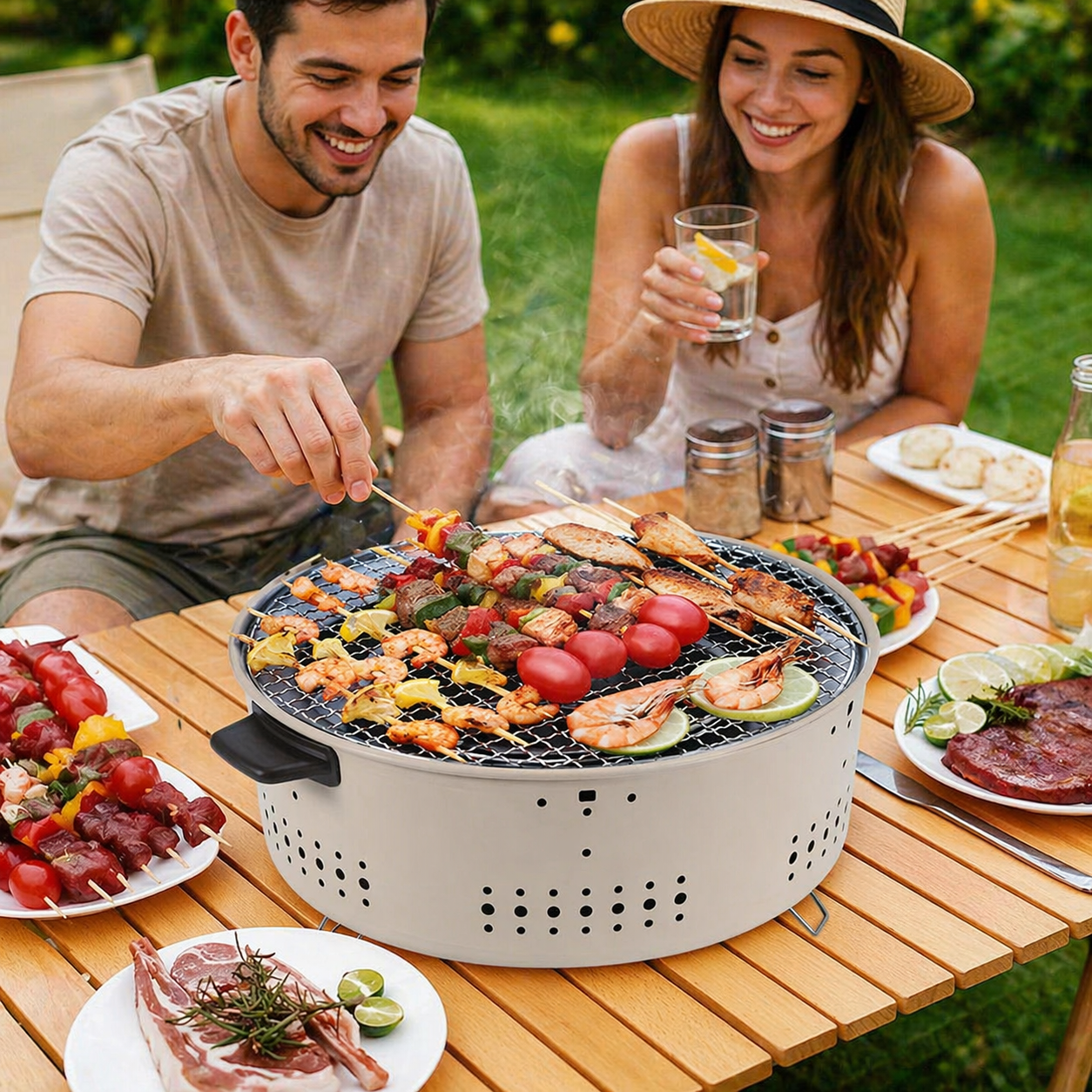 GrillGo™ Tragbarer Holzkohlegrill für Garten und Balkon | Karnz