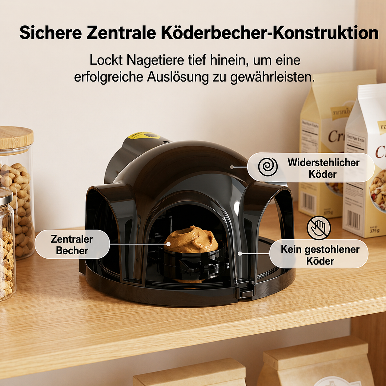 Wiederverwendbare Mausfalle mit 4 Türen | Karnz