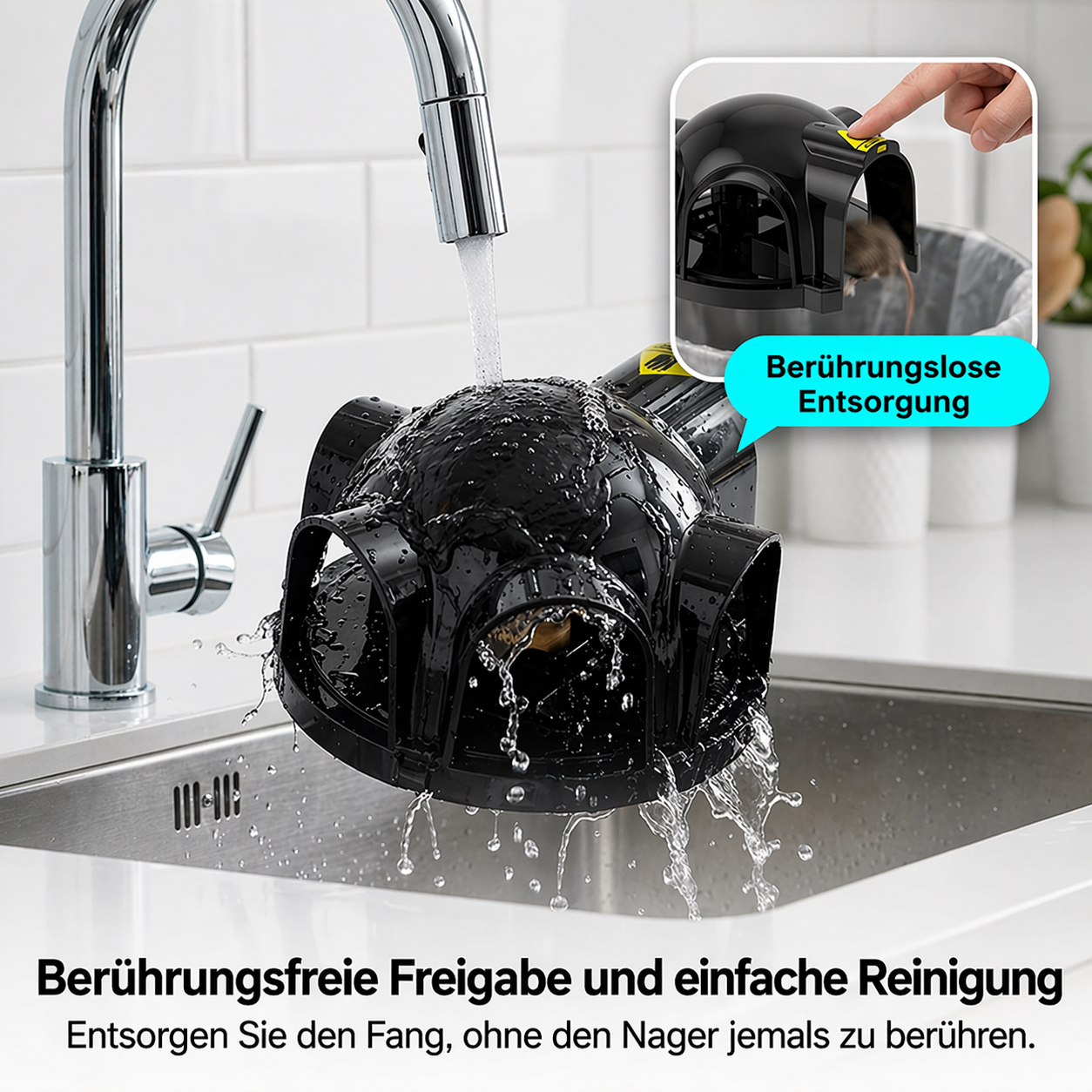 Wiederverwendbare Mausfalle mit 4 Türen | Karnz