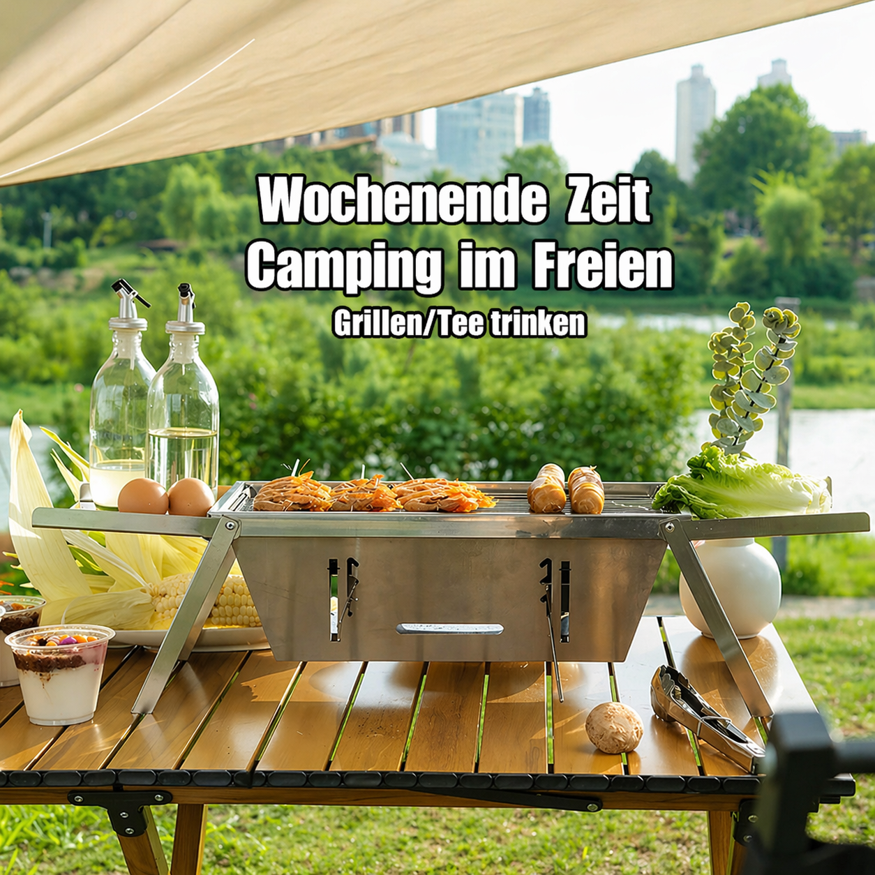 Grill pliable compact für unterwegs | Karnz