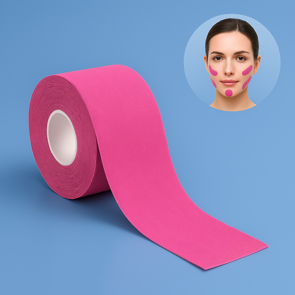 Kinesiotaping zur Gesichts- und Halsfaltenreduzierung Karnz