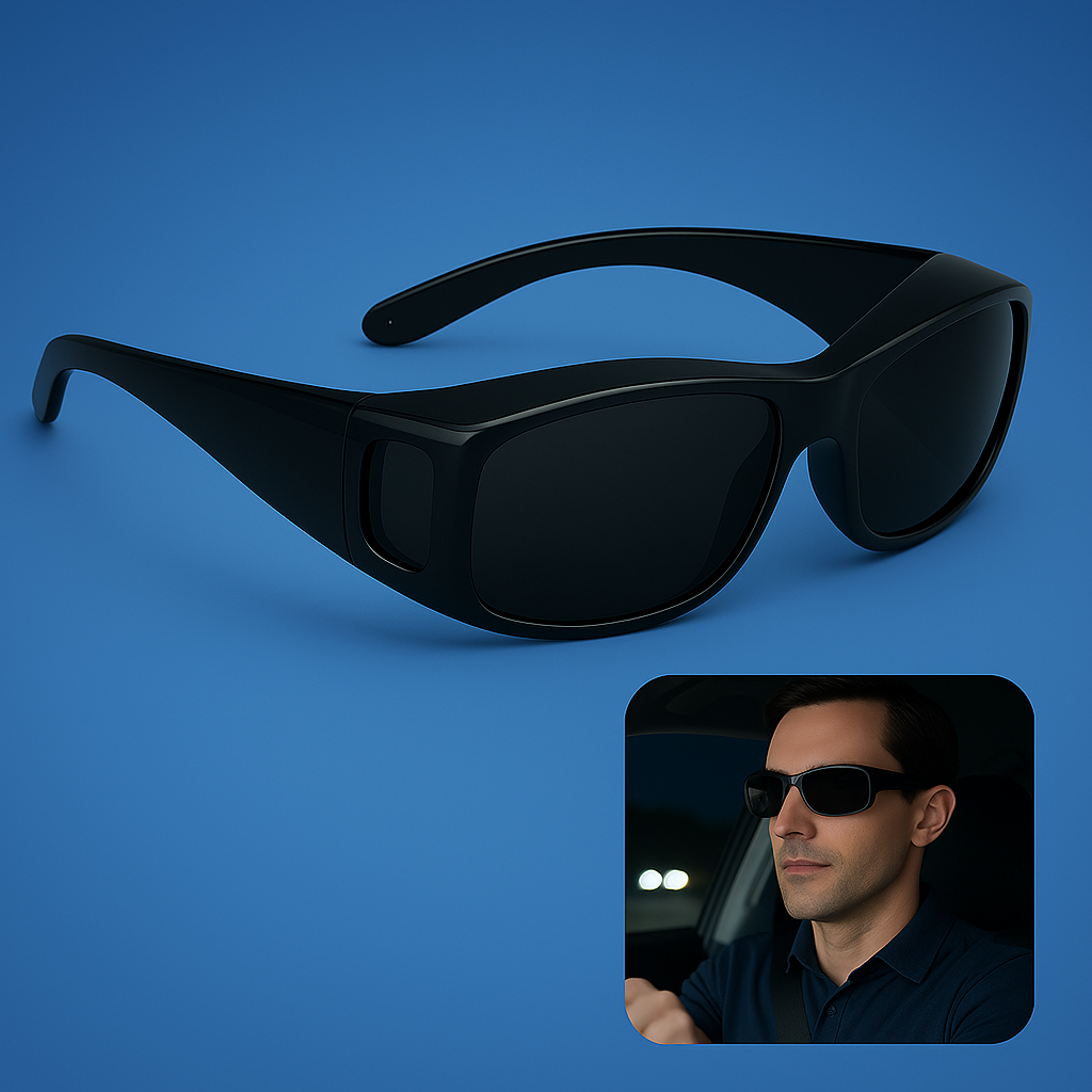 Karnz | Fahrbrille Anti-Blend-Linse Nachtwäsche