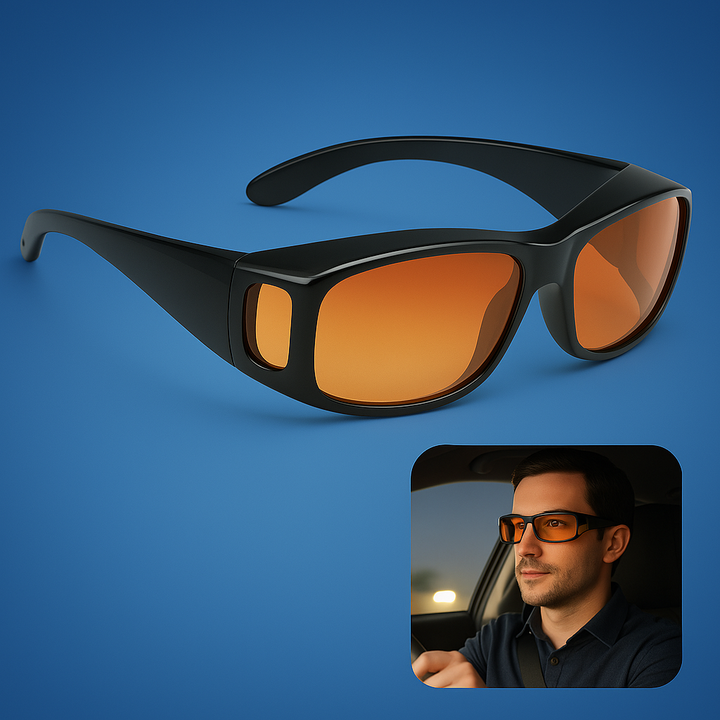 Karnz | Fahrbrille Anti-Blend-Linse Nachtwäsche