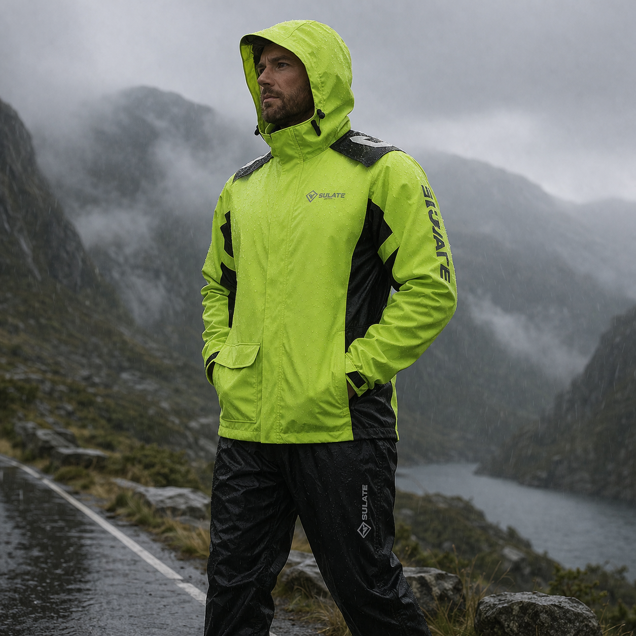 Regenanzug StormShield – Wasserdichter Winddichter Fahrradregenanzug | Karnz