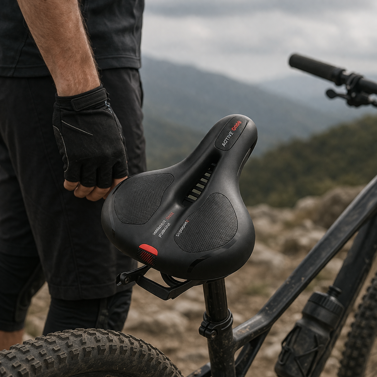 ComfortSaddle AirFlow – Atmungsaktiver Fahrradsattel mit Federung | Karnz