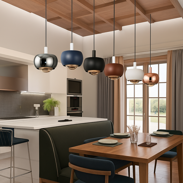 Minimalistische Pendelleuchte mit LED-Licht und elegantem kreisförmigen Design Karnz