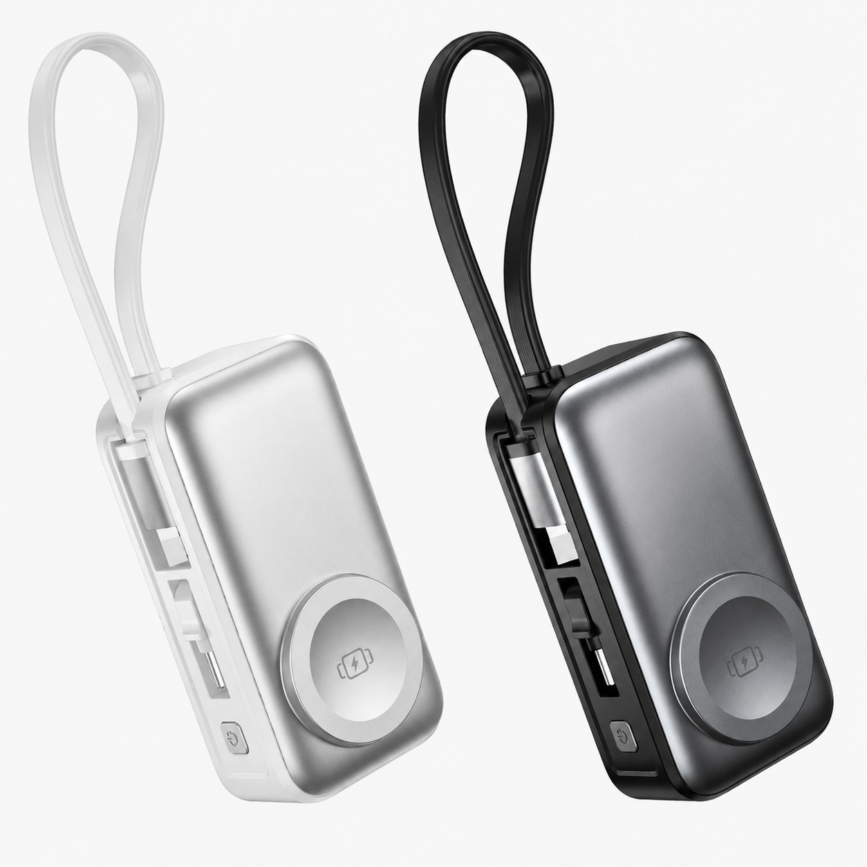 Magnetische 3-in-1 Powerbank mit kabelloser Ladung | Karnz