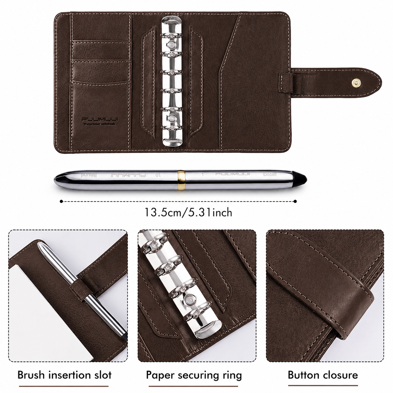 Fuumuui Aquarell-Reiseskizzenbuch-Set groß | Karnz