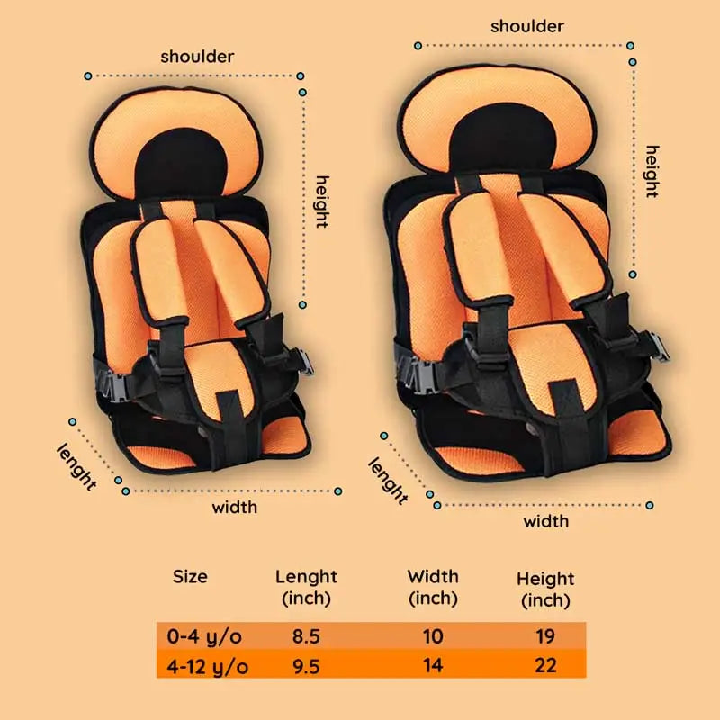 Tragbare Kinderschutz-Auto-Kissen-Sitz (0–12 Jahre) | Karnz