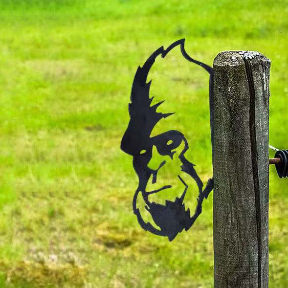 Outdoor Garten Bauernhof Spionierende Ziege Metall Kunstwerk Innen Deko | Karnz