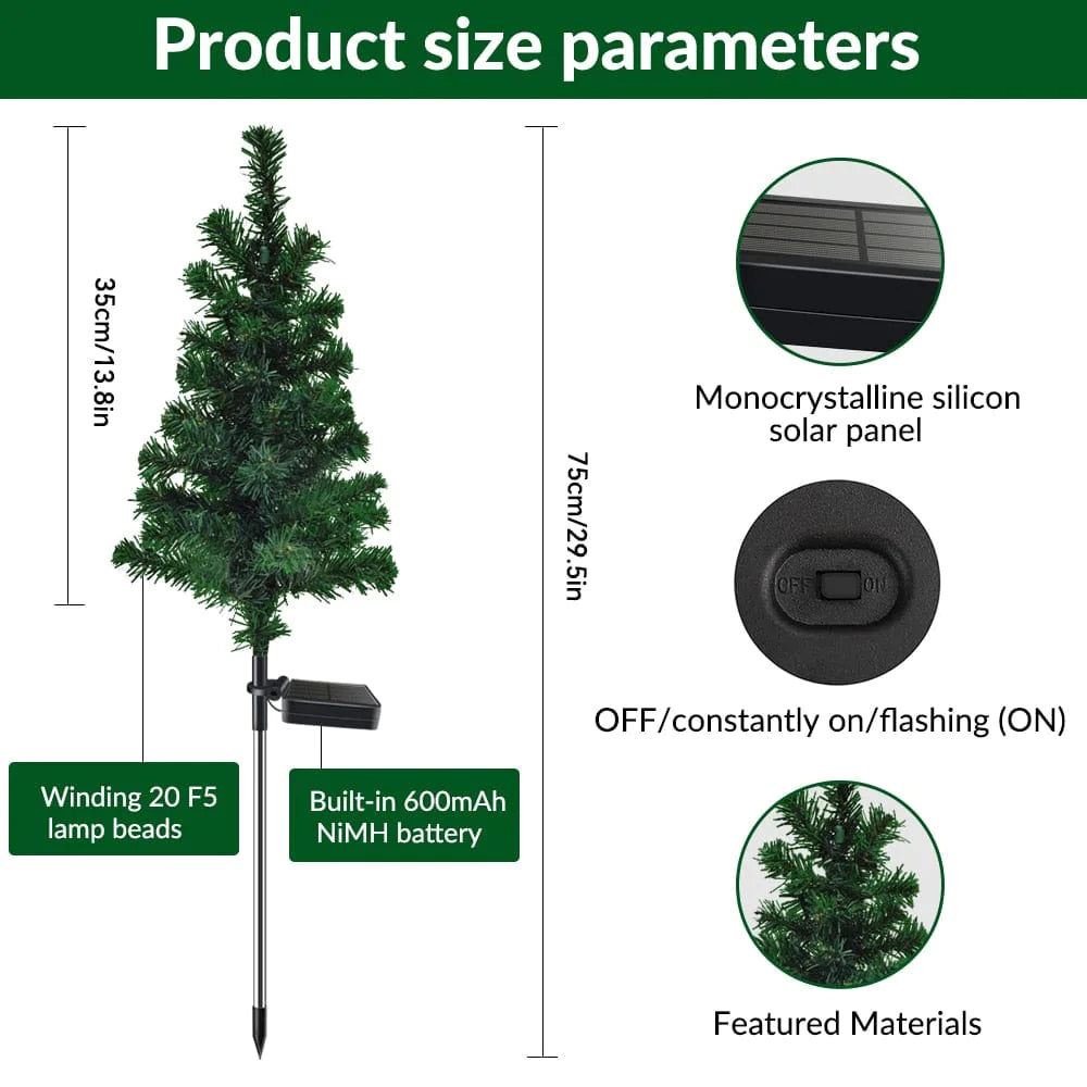 Weihnachtsbaum Solar Gartenlicht Karnz