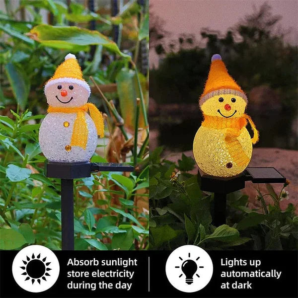 Solarbetriebene Schneemannlampe - SolarSnow | Karnz