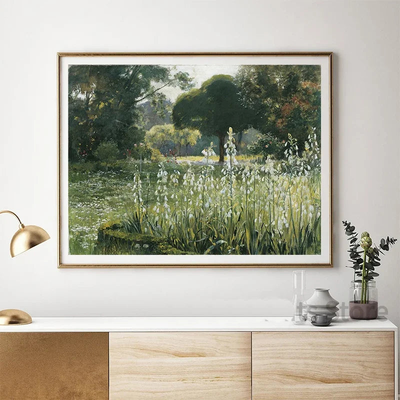 Klassische Vintage Sommer Landschaften Fine Art Leinwanddrucke Galerie Wandkunst Bilder für Wohnzimmer Esszimmer Schlafzimmer Wohnkultur | Karnz