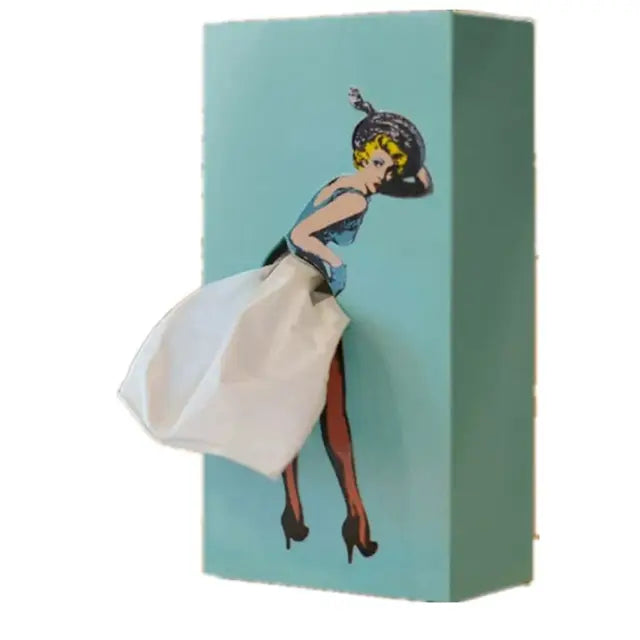 Retro Frau Taschentuchbox | Karnz