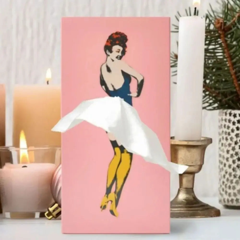 Retro Frau Taschentuchbox | Karnz