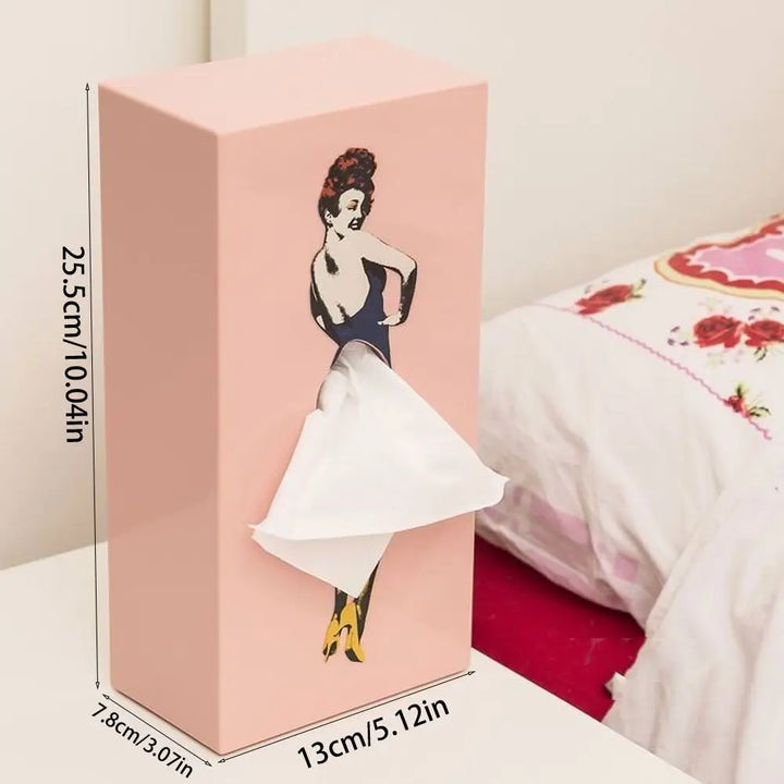 Retro Frau Taschentuchbox | Karnz