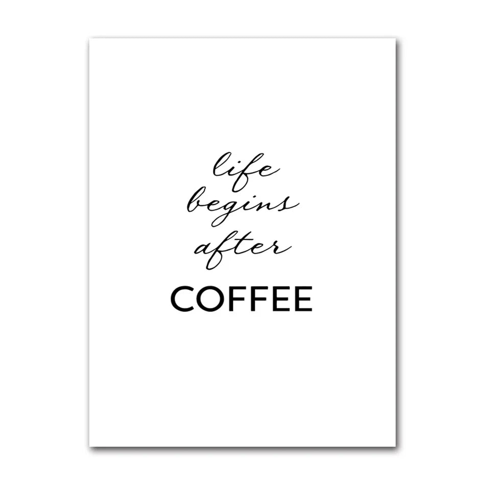 Kaffee Connaisseur Wandkunst Fein Kunst Leinwanddrucke Schwarz Weiß Kaffee Menü Poster Bilder Für Küche Diner Kaffeehaus Café Kunst Dekor | Karnz
