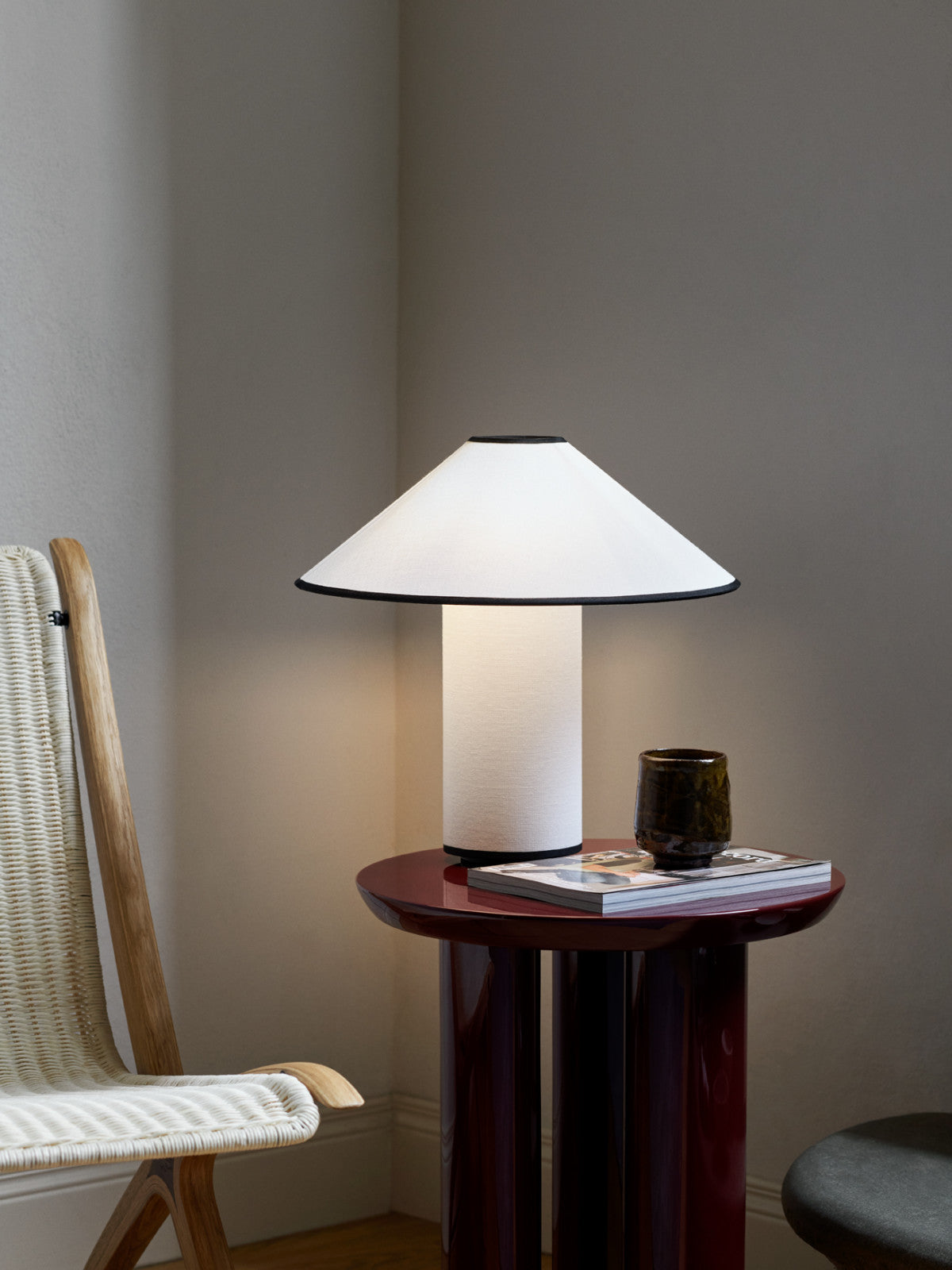 Tischlampe mit Stoffschirm – Lunara | Karnz