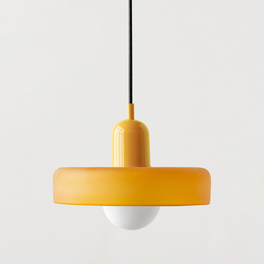 Bauhaus Bunte Glas Pendelleuchte - Moderne Designlampe für Wohnzimmer und Esszimmer | Karnz