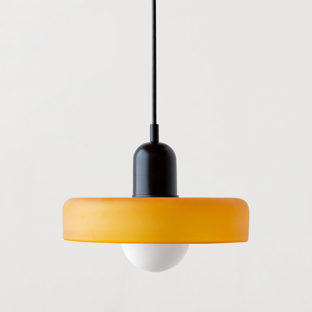 Bauhaus Bunte Glas Pendelleuchte - Moderne Designlampe für Wohnzimmer und Esszimmer | Karnz