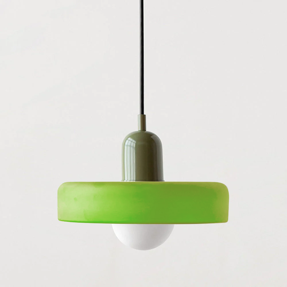 Bauhaus Bunte Glas Pendelleuchte - Moderne Designlampe für Wohnzimmer und Esszimmer | Karnz