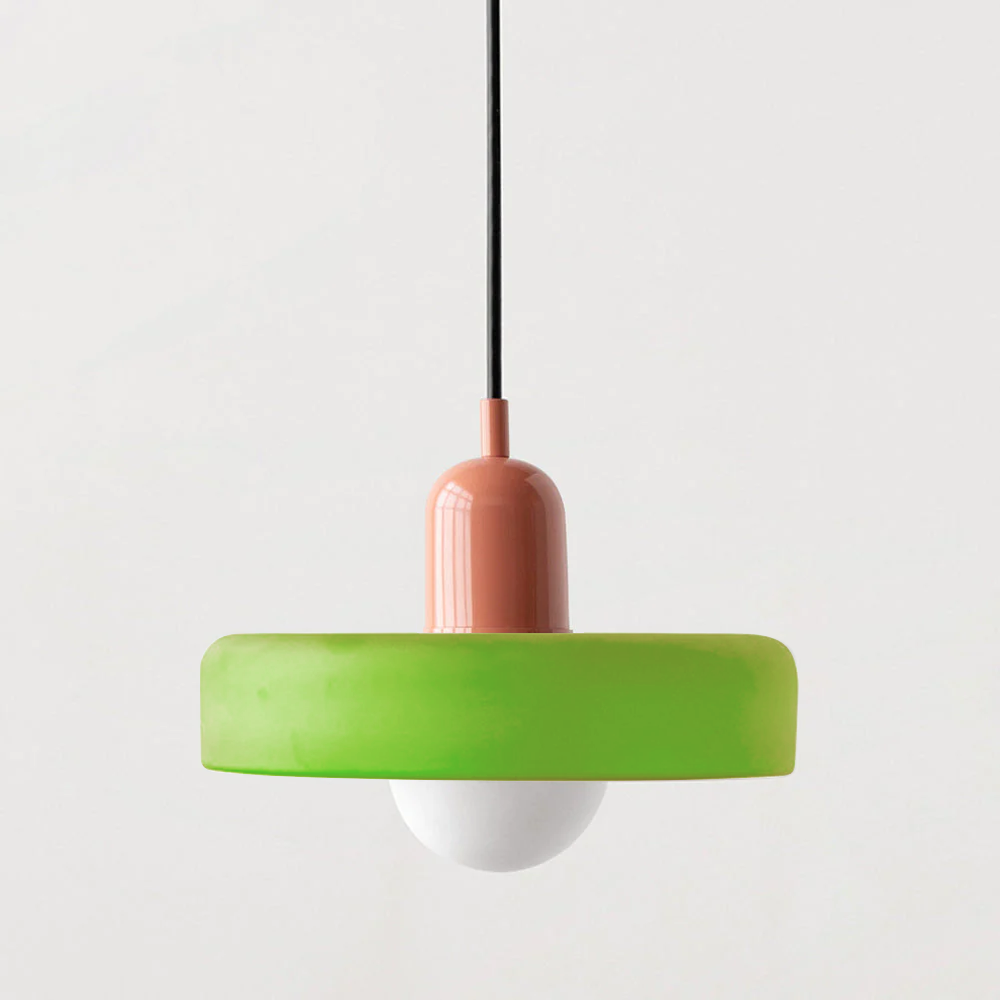 Bauhaus Bunte Glas Pendelleuchte - Moderne Designlampe für Wohnzimmer und Esszimmer | Karnz