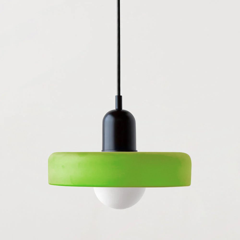 Bauhaus Bunte Glas Pendelleuchte - Moderne Designlampe für Wohnzimmer und Esszimmer | Karnz