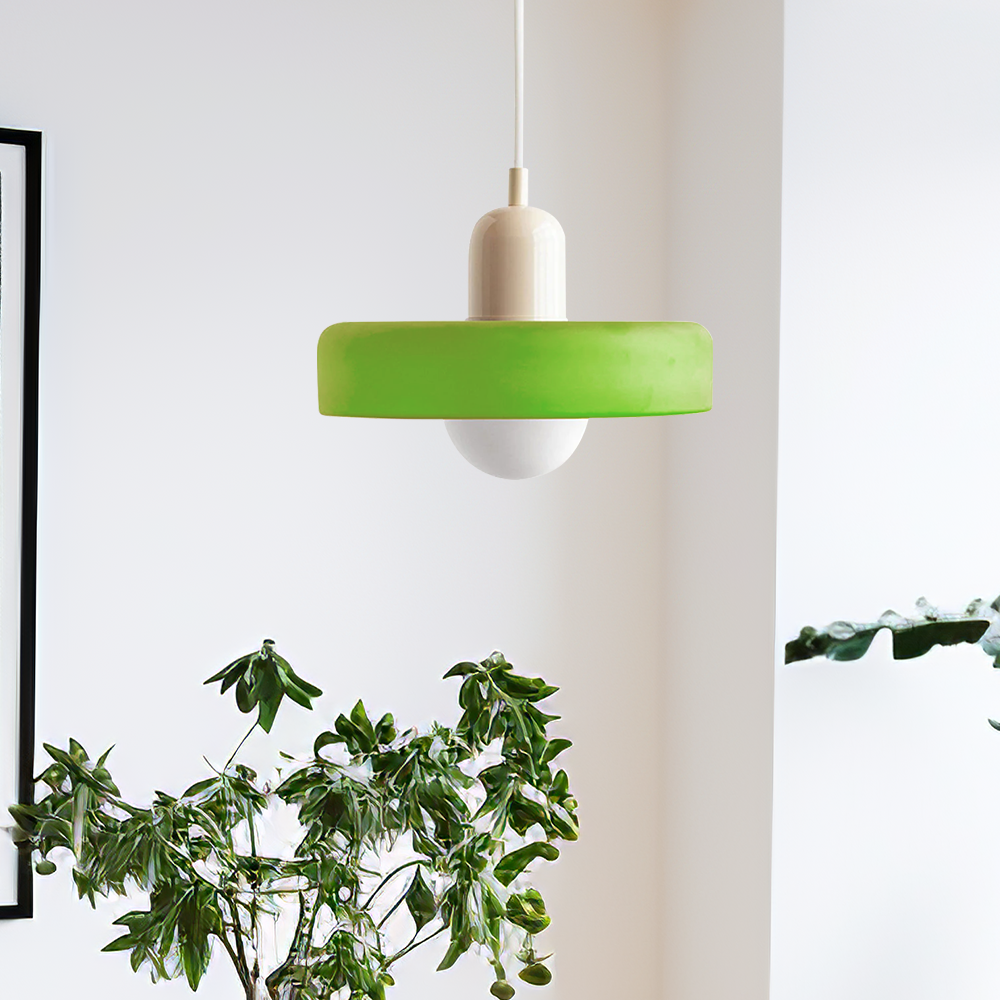 Bauhaus Bunte Glas Pendelleuchte - Moderne Designlampe für Wohnzimmer und Esszimmer | Karnz