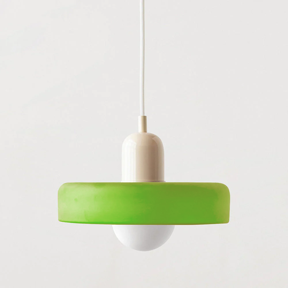 Bauhaus Bunte Glas Pendelleuchte - Moderne Designlampe für Wohnzimmer und Esszimmer | Karnz