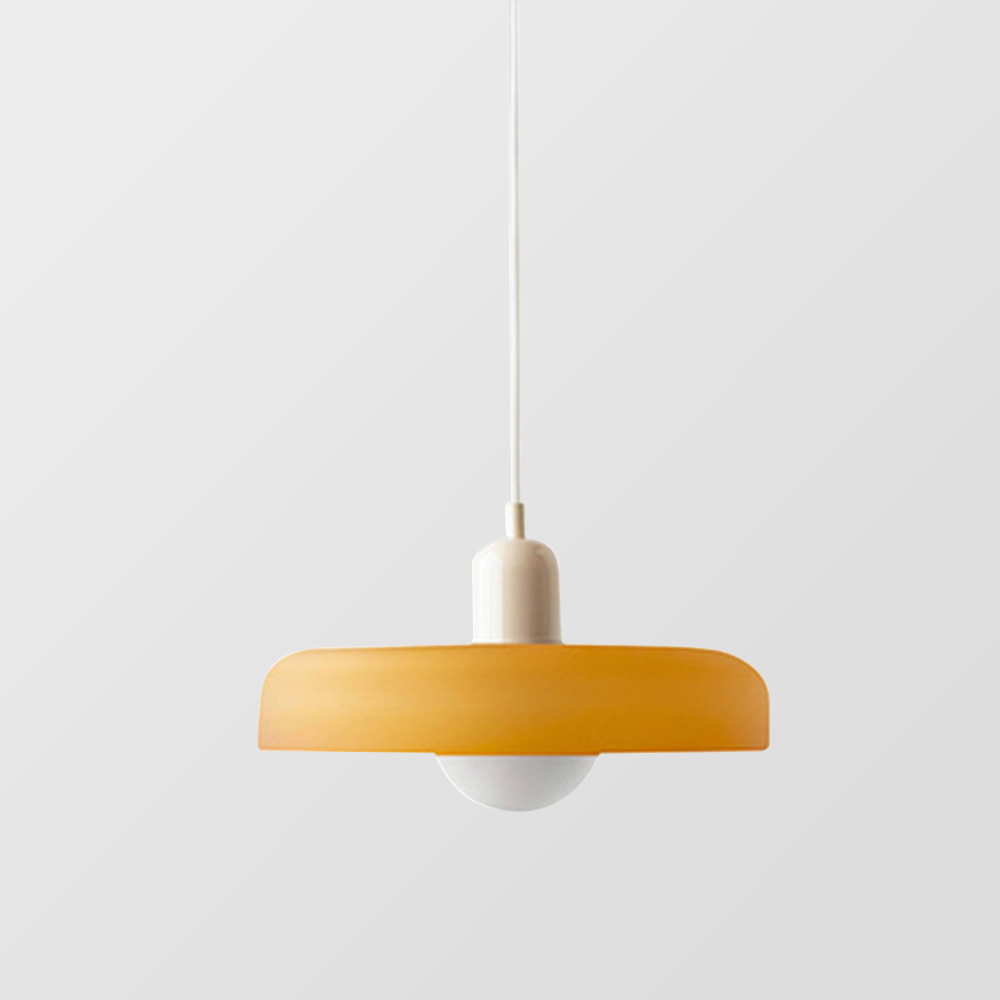 Bauhaus Bunte Glas Pendelleuchte - Moderne Designlampe für Wohnzimmer und Esszimmer | Karnz